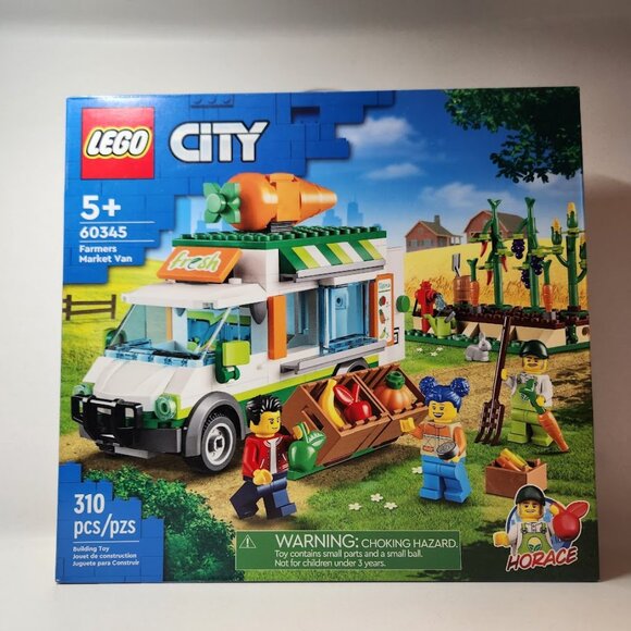 LEGO City Farmers Market Van 60345 Building Set Food Truck Farm Van Vegetables R - Picture 3 of 15